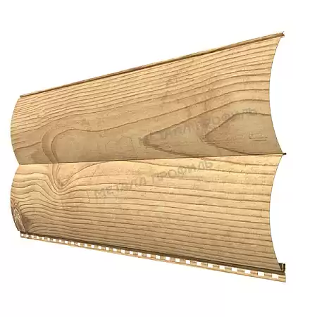 Металлический сайдинг Металл Профиль Woodstock Гладкий, 0.5 ECOSTEEL, сосна