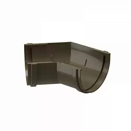 Угловой элемент 135°, D120 мм Деке Премиум / Docke Premium, цвет каштан (Ral 8017)