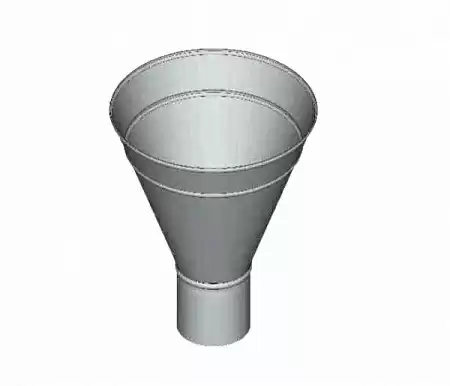 Воронка конусная D216 мм промышленная, Zn