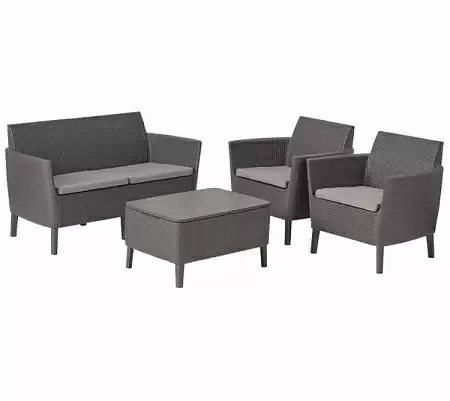 Дачная мебель Salemo set Allibert (Аллиберт), цвет капучино Дачная мебель Salemo set Allibert (Аллиберт), цвет капучино