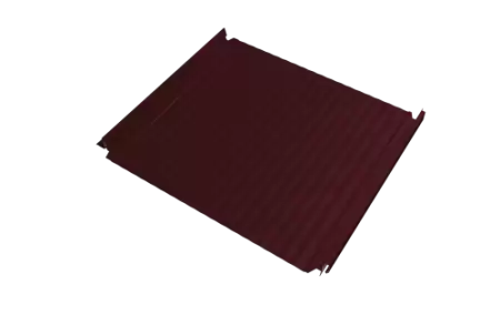 Кликфальц Double Pro Gofr Grand Line 0,5 PE с пленкой на замках RAL 3005 красное вино