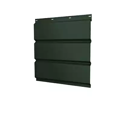 Софит металлический без перфорации Grand Line / Гранд Лайн, GreenCoat Pural Matt 0.5, цвет RR 11 темно-зеленый (Ral 6020)