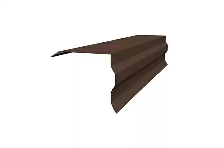 Планка торцевая фигурная Grand Line, Velur X 0.5, 100x85 мм, цвета по каталогу RAL и RR