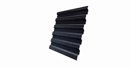 Профнастил HС35R Гранд Лайн / Grand Line 0,5 PurLite Matt Zn180, цвет RAL 7024 (мокрый асфальт)