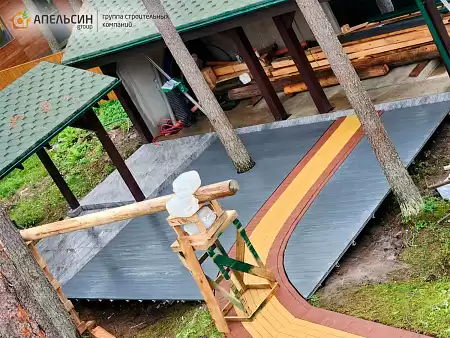 Монтаж террасной доски TalverWood г.п. Вырица