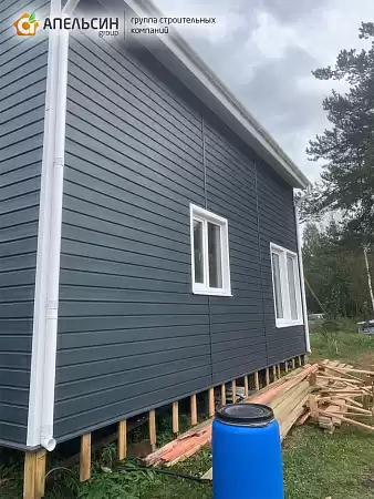 Монтаж сайдинга Grand Line + водосток Grand Line СНТ Родничковое  Монтаж сайдинга Grand Line + водосток Grand Line СНТ Родничковое