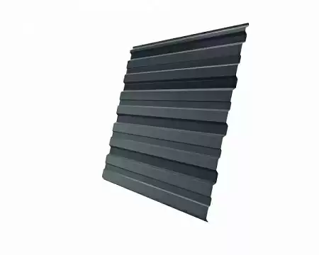 Профнастил С10R Гранд Лайн / Grand Line 0,45 Drap Zn 140, цвет RAL 7016 (антрацитово-серый)