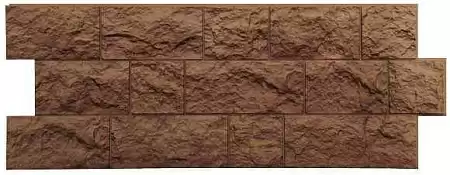 Фасадные панели Docke PREMIUM Fels, 1052х425 мм, ржаной