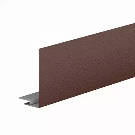 Профиль для оконных и дверных проёмов 100/200 Aquasystem, Pural 0.5, 2.0 м, RAL 8017 коричневый
