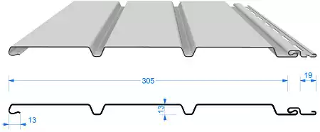 Софит Docke Premium сплошной, 3.0*0.305 м, шоколад