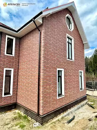 Монтаж фасадных панелей Альта Профиль Кирпич Рижский