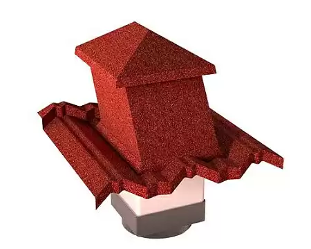 Вентиляционный выход Gerard G 15-45 (пластик), 150х150 мм, spanish red (231)