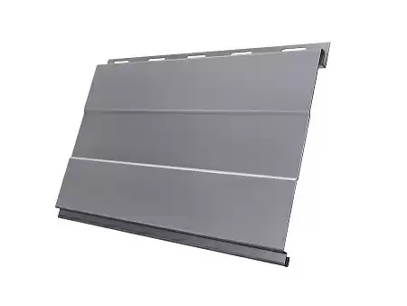 Металлический сайдинг Гранд Лайн / Grand Line профиль Вертикаль, Drap 0.45, цвет Ral 7004 (сигнально-серый)