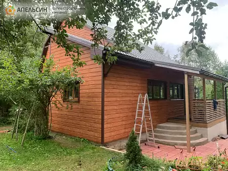 Монтаж металлосайдинга + металлочерепицы Grand Line д. Куйвози