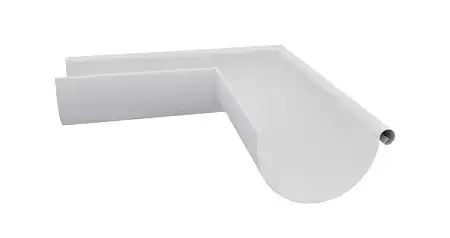 Угол желоба внутренний 90º 150 мм Гранд Лайн Grand Line PU, цвет Ral 9003 (белый)