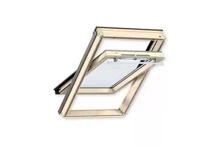 Мансардное окно двухкамерное деревянное Velux GZR 3061B MR06, ручка снизу, 78x118