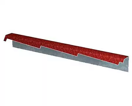 Фронтонная планка резная Gerard, левая, 1200 мм, spanish red (231)