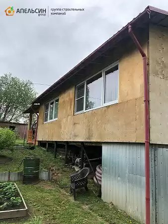 Монтаж фасада панелями Docke и сайдингом Decover в СНТ Флора
