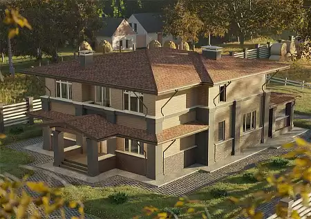 Ламинированная битумная черепица Docke Dragon LUX, Кофе, 2,38 м2/уп
