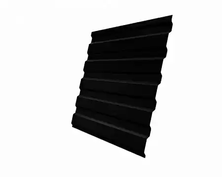 Профнастил С20А Гранд Лайн / Grand Line 0.5 Satin Matt Zn 180, цвет RAL 9005 (черный асфальт)