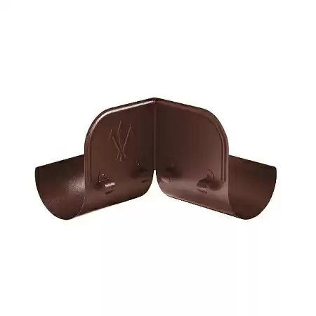 Ограничитель перелива угловой D125 Aquasystem Pural Matt, 0.2 м, RAL 8017 коричневый