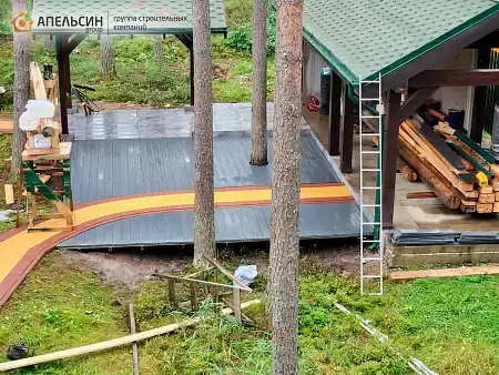 Монтаж террасной доски TalverWood г.п. Вырица