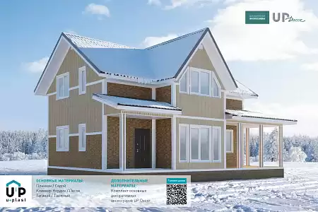 Сайдинг Timberblock Ю-Пласт, планкен янтарный, 3000х240 мм