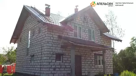 Монтаж фасада панелями Mitten в пос. Синявино