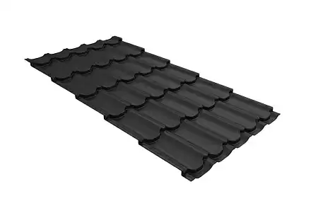 Волновой профиль Grand Line Kvinta plus, 0,5 GreenCoat Pural BT Matt, Zn 275, RR2H3 (RAL 7016 антрацитово-серый)