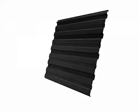 Профнастил С10R Гранд Лайн / Grand Line 0,45 Drap Zn 140, цвет RAL 9005 (черный янтарь)