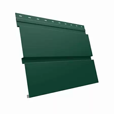 Металлический сайдинг Гранд Лайн / Grand Line профиль Квадро Брус, Drap 0.45, цвет Ral 6005 (зеленый мох)