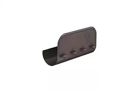 Ограничитель перелива прямой D125 Aquasystem PU, 0,4 м, RR 32 темно-коричневый