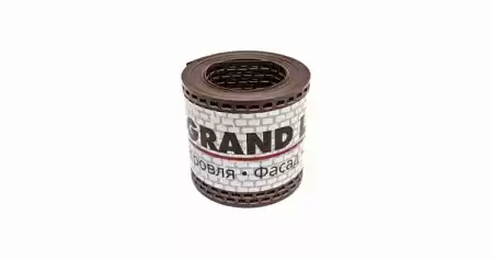 Лента вентиляционная ПВХ Гранд Лайн / Grand Line, размер 100х5000 мм, цвет коричневый