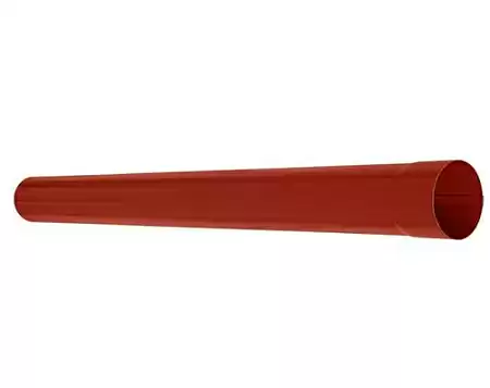 Труба водосточная D100 Aquasystem Pural, 1 м, RR 29 бургундский