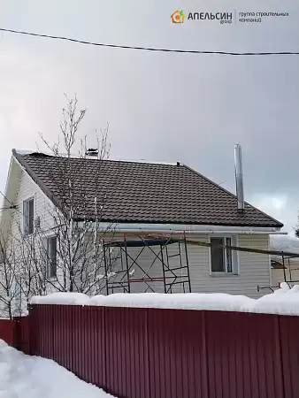 Монтаж кровли металлической черепицей в пос. Осельки