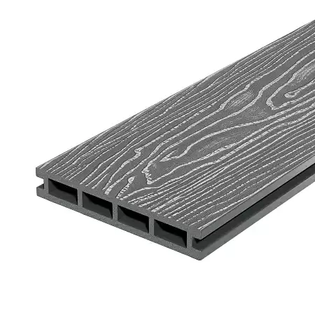 Террасная доска Decking Country, 3000x150x24 мм, серый (Дымчатый дуб)
