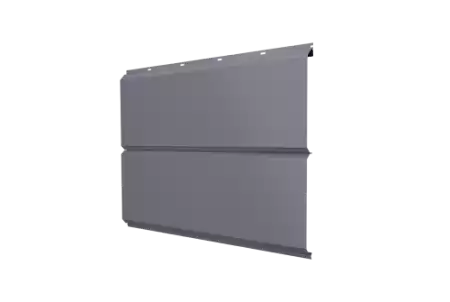 Металлический сайдинг Гранд Лайн / Grand Line профиль ЭкоБрус новый, Сатин 0,5 с пленкой, RAL 7004 сигнальный серый