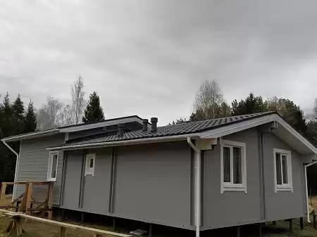 Металлочерепица Гранд Лайн / Grand Line, коллекция Kredo, 0,5 Satin Zn 140, цвет RAL 7024 (мокрый асфальт)
