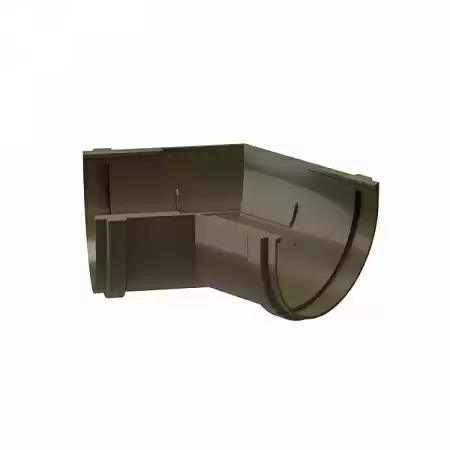 Угловой элемент 135°, D120 мм Деке Премиум / Docke Premium, цвет шоколад (Ral 8019)