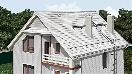 Металлочерепица Гранд Лайн / Grand Line, коллекция Kamea, 0,5 Satin Zn 140, цвет RAL 9003 (сигнально-белый)