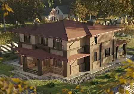 Ламинированная битумная черепица Docke Dragon EUROPA, Красный, 2,38 м2/уп