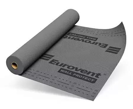 Мембрана ветрозащитная однослойная Eurovent WALL PROTECT, 100г/м, 75 м