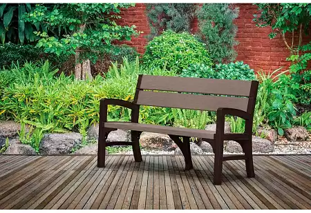 Скамья двухместная Montero (WLF) Double seat bench Keter (Кетер), цвет графит