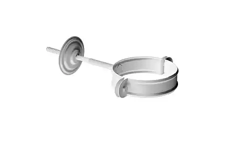 Хомут трубы Docke STAL PREMIUM D90, RAL 9010 пломбир
