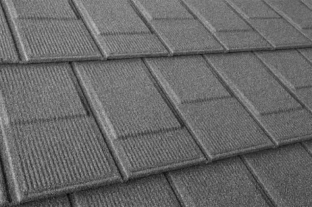 Композитная черепица Метротайл (Metrotile) серия I-Shingle, цвет серый, 1340х430 мм