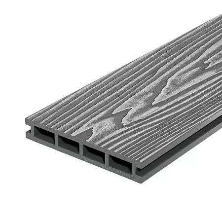 Террасная доска Decking Country, 3000x150x24 мм, серый (Дымчатый дуб)