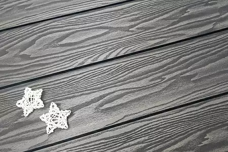 Террасная доска Смарт 3D Terrapol / Террапол ДПК пустотелая c пазом, 4000х130х22 мм, цвет черное дерево