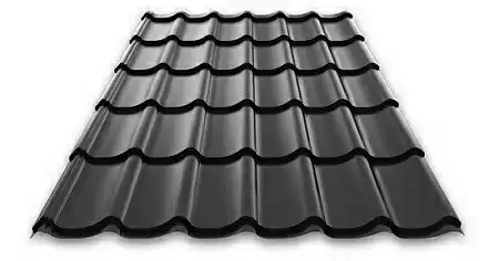Металлочерепица Руукки Ruukki Monterrey Standart 0,5 Pural Matt BT, Zn 275 (графитовый) RR2H3