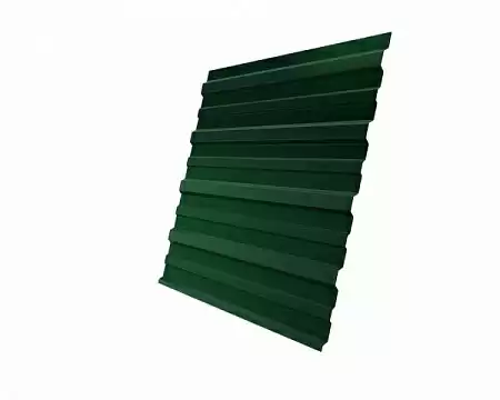 Профнастил С10А Гранд Лайн / Grand Line 0.45 Drap Zn 140, цвет RAL 6005 (зеленый мох)