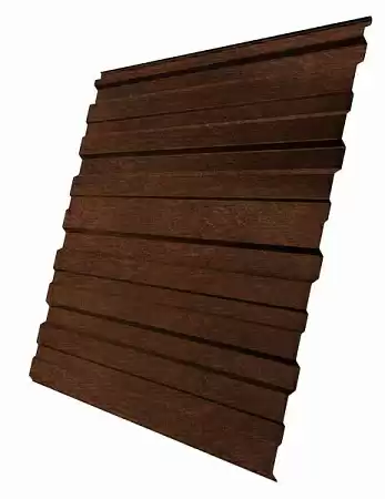 Профнастил С10R Гранд Лайн / Grand Line 0,45 Print elite Zn 140, цвет Antique Wood (Античный дуб)